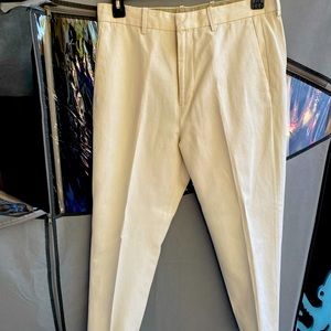Vince mens pants, light beige with cuffed bottoms 32